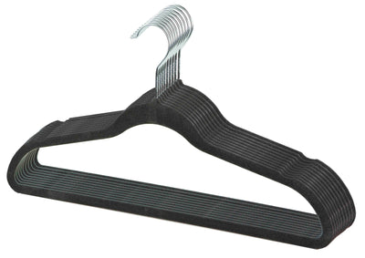 2 of 6:Sunbeam Velvet Hanger, (Pack of 10), Charcoal Grey 