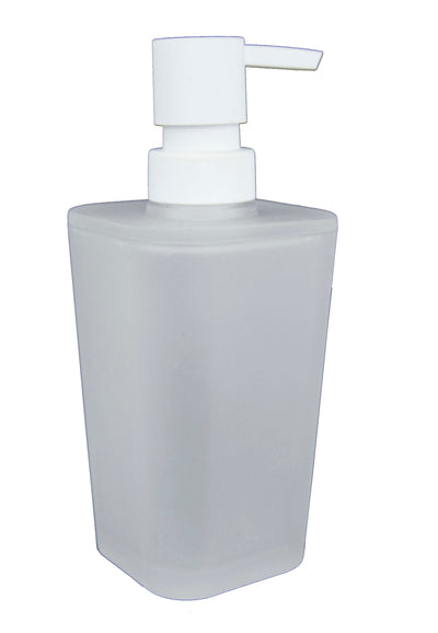 1 of 5:Home Basics Plástico recubierto de goma esmerilado, 10 oz. Dispensador de jabón de manos con bomba de plástico 