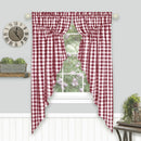 19 of 21:Buffalo Check Gathered Swag Window Curtain Pair, 72x63 Inches 