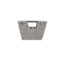 2 of 4:Panier fourre-tout en rotin gris Simplify pour petites étagères 