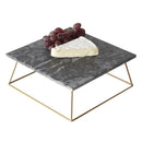 1 of 3:Sophia Grace Square Table Riser, Black Marble, 12x12x5 Inches 