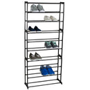3 of 6:Home Basics Easy Assemble Space-Saving  30 Pair Shoe Tower Multi-Purpose Storage Rack,  Black 