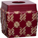 4 of 9:Elegant Rose Complete Bath Ensemble Decor Set, Burgundy, All Sold Separately 