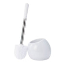 1 of 2:Bath Bliss Ceramic Dome Toilet Brush & Holder in White 