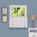 1 of 2:Paire de rideaux de fenêtre Camden 58 x 36 - Bleu 