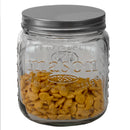1 of 4:Home Basics 90 oz.  Medium Mason Glass Canister, Clear 