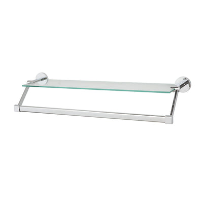 1 of 4:Neu Home Hanging Glass Shelf with Towel Bar 