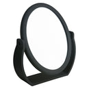 1 of 2:Accueil Détails Miroir de courtoisie pivotant grossissant 10X en caoutchouc noir 