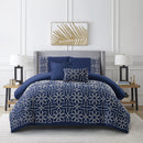 10 of 12:Jezebelle 5 Piece Embroidered Textured Design Comforter Set 
