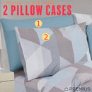 12 of 12:PREMIUS Premium Geoseph 4 & 6 Piece Microfiber Printed Wrinkle-Free Sheet Set 