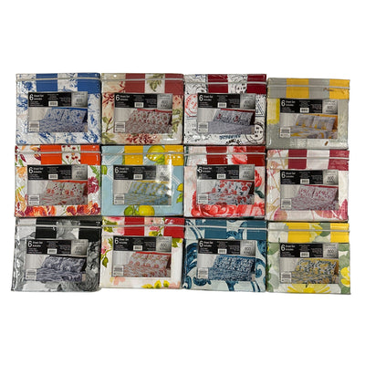 1 of 8:Parure de draps en microfibre infroissable PREMIUS Supreme Collection, imprimés assortis 