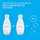 2 of 6:SodaStream - Botella delgada carbonatada de 0,5 l, paquete de 2, color blanco 
