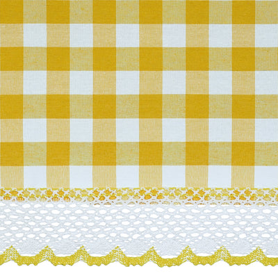 4 of 4:Panel de cortina para ventana Buffalo Check - 42x84 - Amarillo 