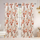 5 of 6:Elanor Floral Room Darkening Grommet Window Curtain Panel, 54x84 Inches 