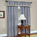 2 of 4:Buffalo Check Window Curtain Panel - 42x95 - Navy 
