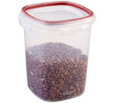 1 of 5:Rubbermaid Lock-Its Food Storage Canister With Easy Find Lid, 15 Cup, Racer Red 