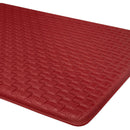 7 of 7:Alfombrilla antifatiga de piel sintética con relieve tejido Achim, Lava, 18 x 30 pulgadas 