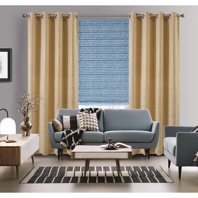 1 of 12:Mercer Printed Foil Room Darkening Grommet Window Panel, 54x84 Inches 