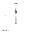 5 of 5:Home Basics Eternity Mirror Finish 4 Piece Stainless Steel Salad Fork Set, Silver 