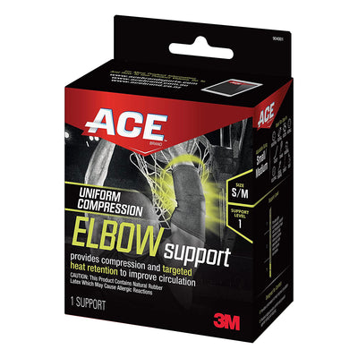 2 of 3:Ace Compression Elbow Support, Black, Small-Medium 