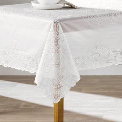 3 of 25:Nappe en vinyle avec dentelle en relief et motif Betenburg 