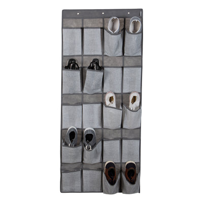 2 of 4:Simplify 20-Pocket  Shoe Organizer in Heather Grey 