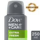 2 of 3:Dove Men Care Anti-Perspirant Deodorant Spray, Extra Fresh, 250 ml 