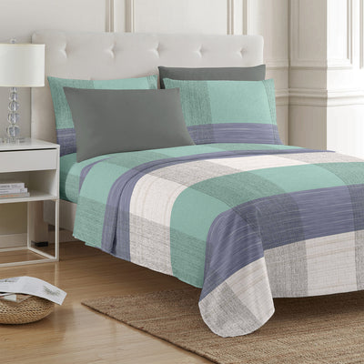 1 of 4:PREMIUS 4-6 Piece Printed Wrinkle-Free Sheet Set, Arnold 