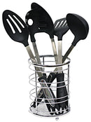 1 of 7:Home Basics Chrome Plated Steel Cutlery Holder 
