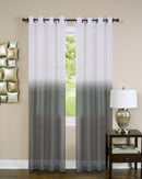 1 of 2:Essence Window Curtain Panel - 52x63 - Charcoal 