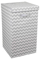 1 of 2:Home Basics Cesto para la colada Chevron, Gris 