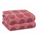 28 of 40:PREMIUS 2 Pack Circles 100% Cotton Yarn Dyed Hand Towel, 16x28 Inches 