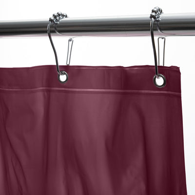 3 of 4:Revestimiento de ducha pesado Bath Bliss en color burdeos 