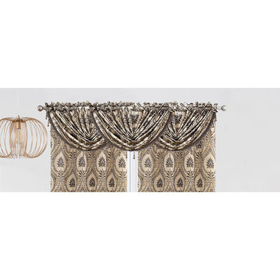 11 of 21:Lizet Damask Jacquard Rod Pocket Window Panel and Valance Treatments, All Sold Separately 
