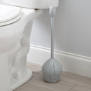 3 of 3:Brosse de toilette tulipe à prise ferme Bath Bliss, grise 