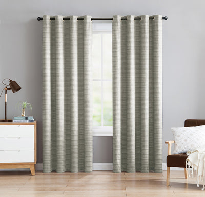 1 of 25:Livingston Textured Room Darkening Grommet Window Panel, 55x84 Inches 