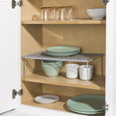 1 of 2:Home Basics Medium Heavy Weight Vinyl Coated Steel Helper Shelf, Silver 