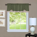 1 of 3:Cenefa de cortina para ventana Darcy 58x14- Verde/Camel 