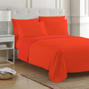 2 of 4:Ensemble de draps PREMIUS 4 à 6 pièces en microfibre unie infroissable, rouge doux 
