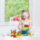 2 of 4:PicassoTiles 120-Piece Bristle Shape 3D Building Blocks Tiles Construction Toy Set 