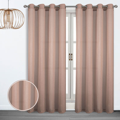 11 of 12:Lamis Metallic Shimmer Grommet Window Panel, 54x90 Inches 