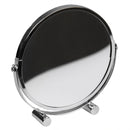 3 of 7:Miroir cosmétique portable double face Home Basics pour table et comptoir, chromé 