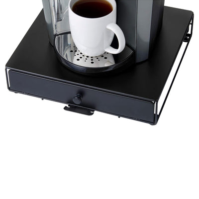 5 of 5:Nifty Compact Under Coffee K-Cups Pod Storage Drawer, 36 Pod Pack Holder, Black 