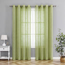 4 of 7:Tranquility Faux Canvas Sheer Grommet Window Panel, 54x84 Inches 