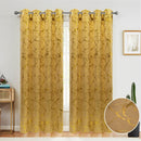 5 of 7:Denver Marble Metallic Grommet Window Curtain Panel, 54x84 Inches 