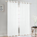 3 of 14:Panneau de fenêtre à œillets Trenton Box en voile transparent, 54 x 84 pouces 