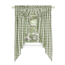 8 of 21:Buffalo Check Gathered Swag Window Curtain Pair, 72x63 Inches 