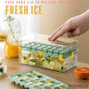 6 of 7:PREMIUS 2 Tray Ice Cube Tray with Container and Scoop, Green-Clear 