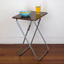 5 of 7:Home Basics Multi-Purpose Foldable Table, Cherry 