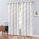 2 of 6:Ludlow - Panel de ventana con ojales bordados de damasco de 2 capas con respaldo de 54 x 84 pulgadas 